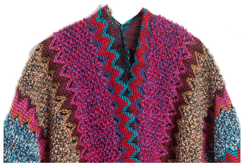 Poncho en laine vintage et très chaud  couleur 1