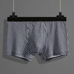 Popular Hot Sale Antibacterial Men's Underwear Cotton  Large Size Boxer Briefs Loose Men Printed Underwears Simple 2021