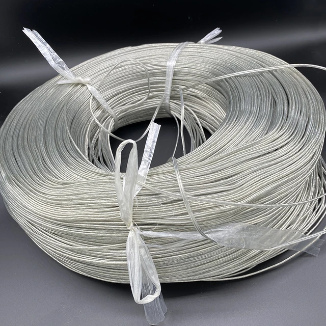 2core Tineed Copper Core Wire 20awg PVC Transparent Parallel Silver Wire  Transparent Flat two-core Lamp Line - AliExpress