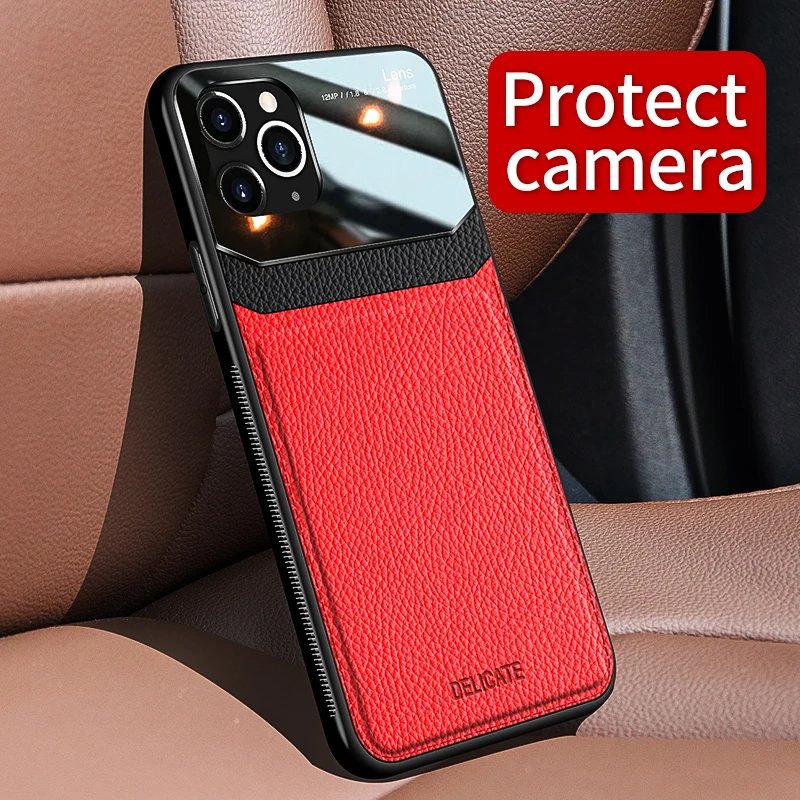 Luxury Leather Shockproof Case for Oneplus 7 7T Pro Full Protect Back Cover for Oneplue 6 2