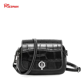 

2019 crocodile pattern suede leather bag lychee pattern shoulder Messenger bag Europe and America leather ladies small round bag