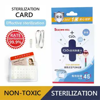 

Air-Sterilization-Card Virus Shut Out Space Sanitation Accessor Sterilize-Card Disinfection Card Neck Strap