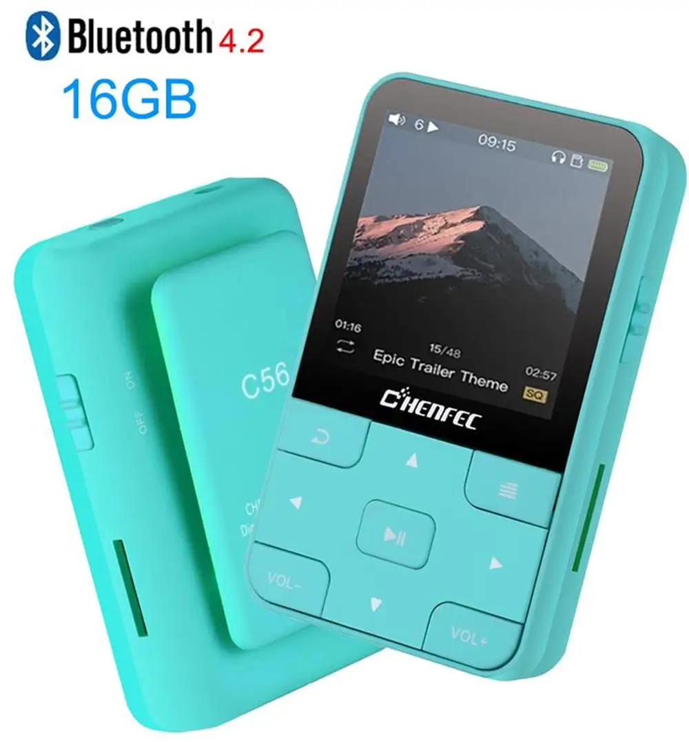 Спортивный MP3 плеер с мини зажимом Bluetooth 2020 новая версия плеера FM рекордером