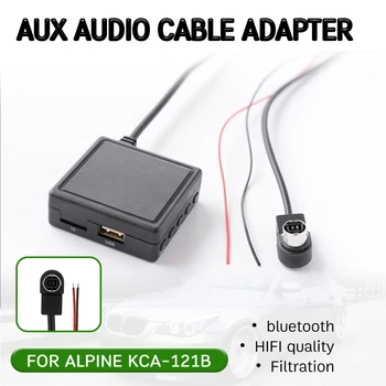 

bluetooth Aux Receiver Cable with USB,microphone Hands-free Aux Adapter for ALPINE 9887/105/117/9855/305S for ALPINE KCA-121B