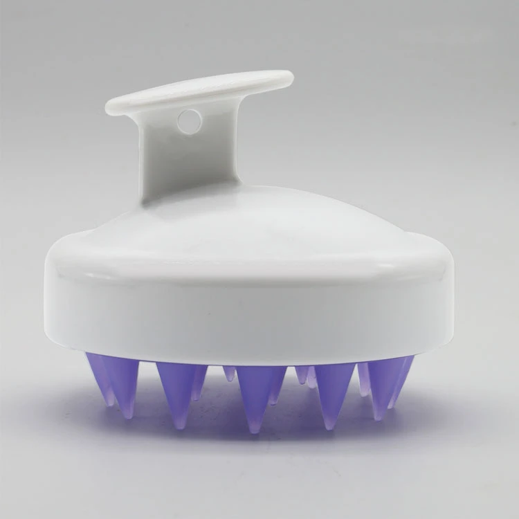 1Pc Soft Hair Washing Brush escova de cabelo Silicone Shampoo Brush Wide Tooth Comb Head Body Scalp Massage Comb Dropshipping - Цвет: White