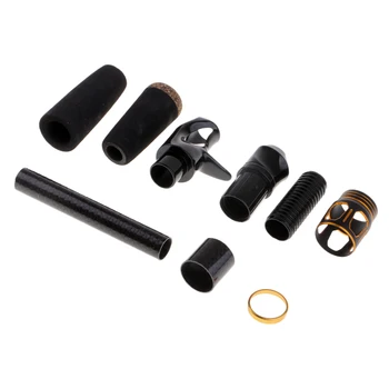 

2 Sets EVA Fishing Rod Handle Grip And Reel Seats For Rod Building Repair