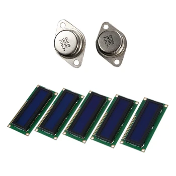 

5X 1602 16X2 Character LCD LCM Display Module with 2Pcs LM338K LM338 Voltage Regulator 5A 1.2V to 32V ST/NS TO-3