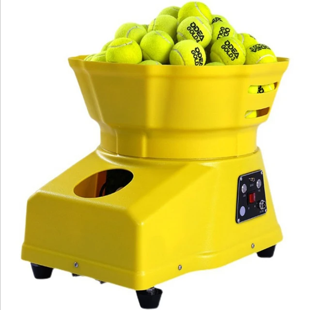 Machine à lancer des balles de tennis à la main, entraînement multijoueur  unique, gymnase, version maison, mini entraîneur de tennis, 110-240V -  AliExpress
