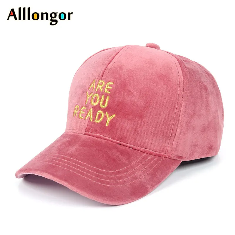 Зима хип хоп Snapback Pleuche бейсболки женские вышивка вы готовы Письмо печати gorra mujer Женская шляпка - Цвет: Розовый