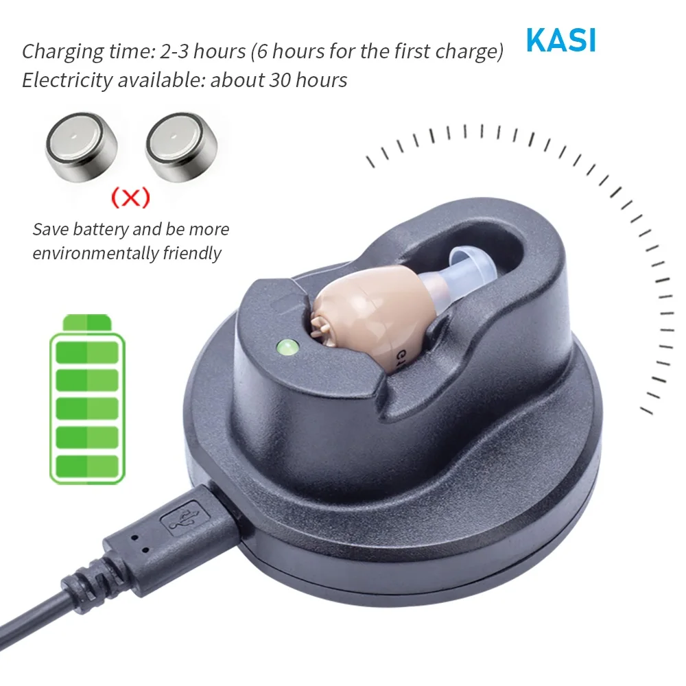 Hearing Aid Mini Rechargeable Digital Adjustable