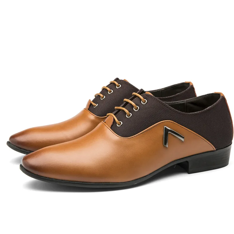 

Fashion Business Dress Men Shoes 2019 New Classic Leather Men'S Suits Shoes Fashion Slip On Dress Shoes Men Oxfords