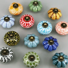 

1x Euro-Style Ceramic Door Handles Kitchen Cabinet Knob Furniture Drawer Handle Pulls for Home Office