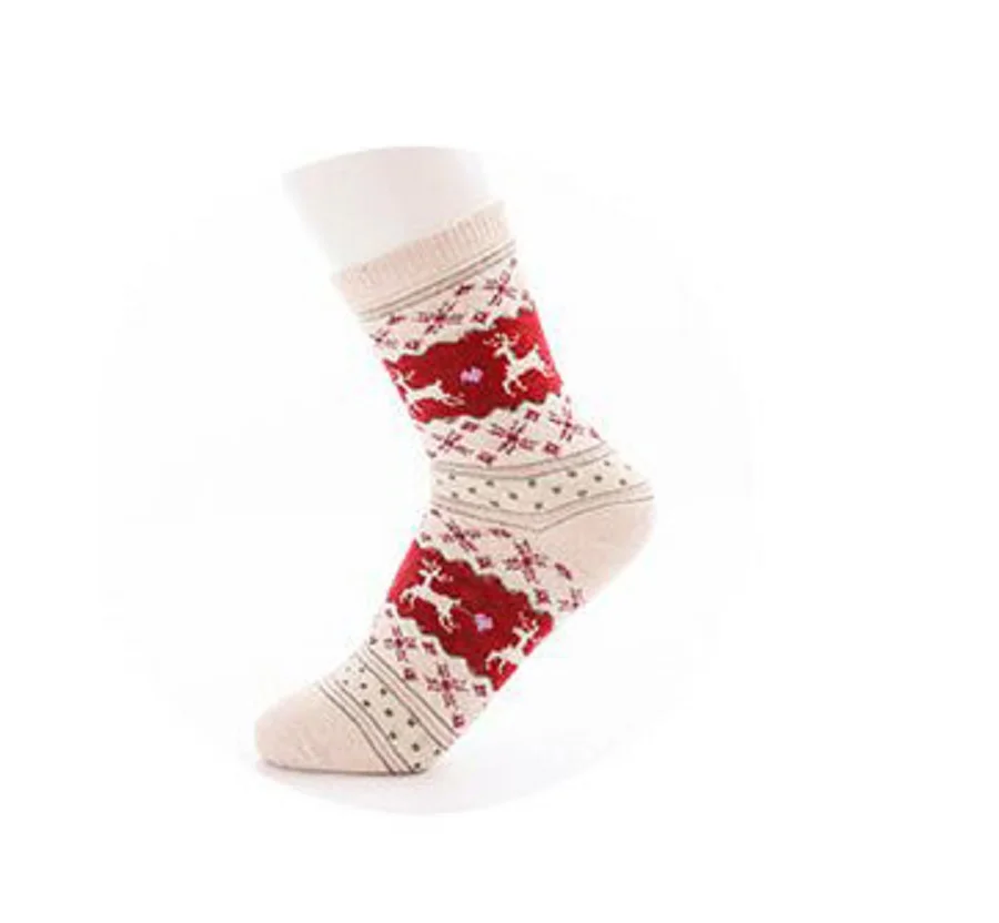 Зимние рождественские подарки; носки с изображением оленя; носки с героями мультфильмов. Забавные носки зимние женские теплые носки Харадзюку каваи - Цвет: BB1311306L1