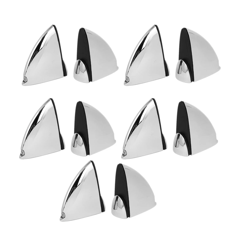

Glass Clamp Bright Surface Adjustable Shelf Clip Clamp Support Bracket Used in Office & Living Room - Pack of 10