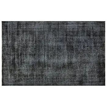 

Handmade Black Vintage Overdyed Turkish Area Rug 171x278 Cm-5'7''X9'1''