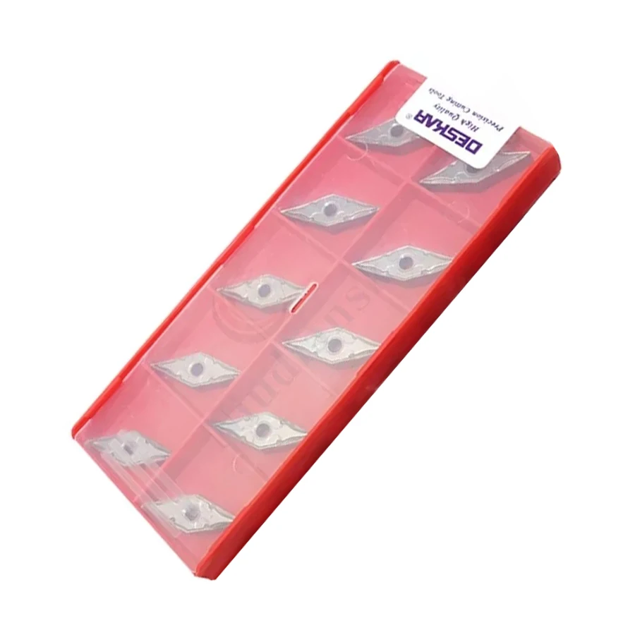 

10PCS DESKAR VNMG160404-HA K10 high quality external turning tool Carbide inserts CNC Lathe turning insert to cut Aluminium well