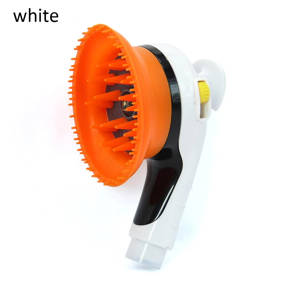 A white Распылитель для ванны для домашних животных, многофункциональная душевая насадка для ванны, ручная Душевая насадка, щетка для ухода за домашними животными, товары для домашних животных для собак, кошек - Цвет: A white