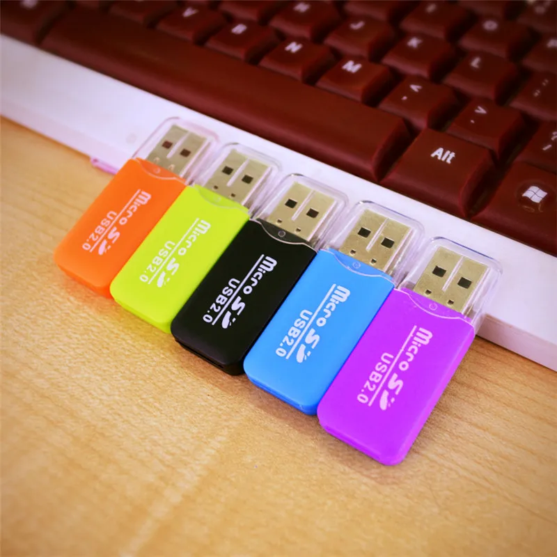 2 шт. внешний мини USB 0 кардридер высокая скорость для tf-карты адаптер Plug And Play Hub ПК