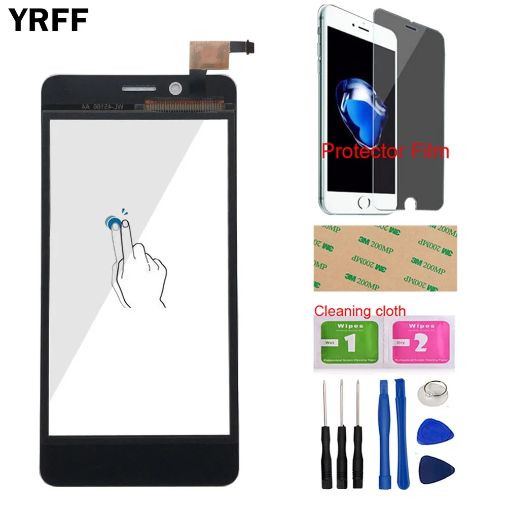 Сенсорная панель для Fly FS458 Stratus 7 сенсорный экран дигитайзер Сенсорная панель Переднее стекло мобильная часть инструменты защитная пленка