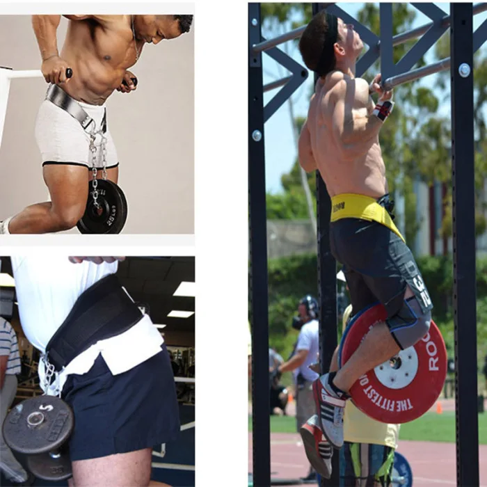 Пояс для занятий тяжелой атлетикой с железной цепочкой, фитнес-поддержка для талии, защита от травм, силовые тренировочные ремни SD669