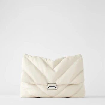 

Solid Color PU Leather Crossbody Bags 2020 Designer Chain Crossbody bag white Lady Shoulder Messenger Bag Purse Bolso Mujer