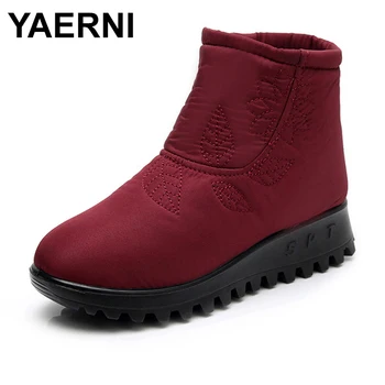 

YAERNI winter boots new snow boots for women winter boots waterproof non-slip snow boots for women flat shoese1233