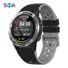 Smawatch m7 relógio inteligente smartwatch gps bússola barômetro altitude ao ar livre smartwatch bluetooth chamando relógio inteligente das mulheres dos homens