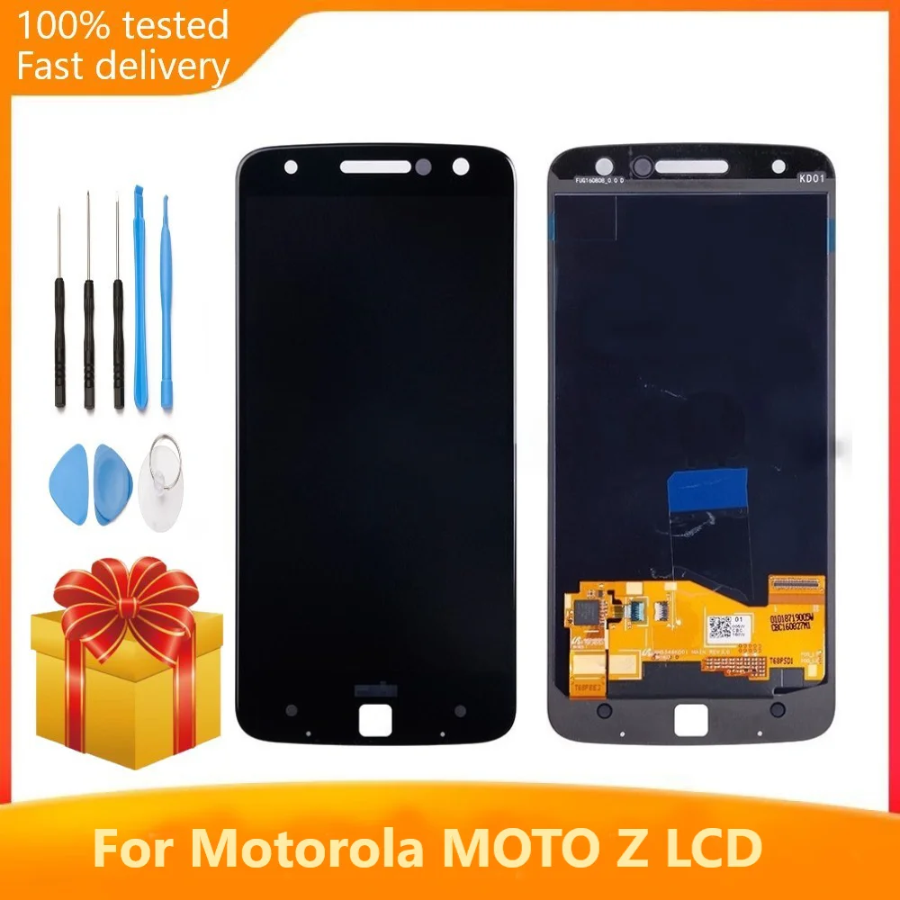 AMOLED для Motorola Moto Z xt1650 LCD moto Droid XT1650-03 1650-05 ЖК-экран с сенсорным дигитайзером в сборе