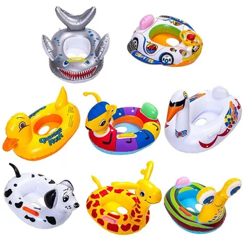

1Pc Child Cartoon Swimming Ring Baby Swimming Ring Pool Seat Toddler Float Ring Aid Trainer Float Water For Kids Cartoon Designs