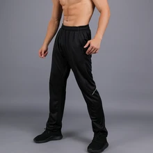 Мужские Беговые брюки для фитнеса, бега, бегунов, тренировочная спортивная одежда, эластичные штаны для фитнеса, упражнений, одежда с карманами на молнии