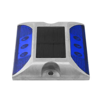 

Aluminum Waterproof LED Solar Powered Road Stud Light Reflective Ground Light Path Deck Dock Warning Light 5 colors 105*105*24