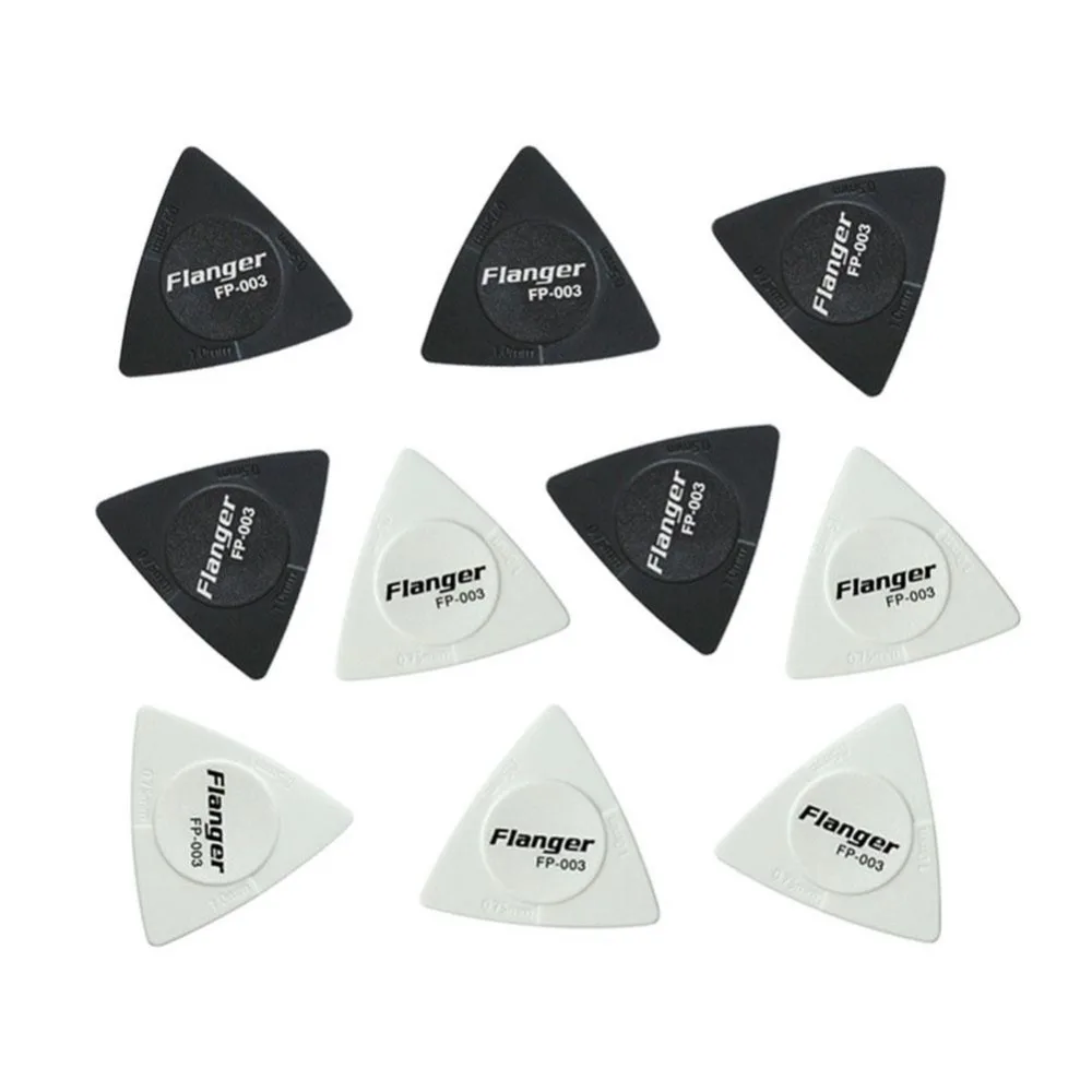 Flanger-1pcs-Guitar-Picks-Triangle-Black-White-Guitar-Picks-Anti-slip-Style-ABS-Material-Picks-Guitar(2)
