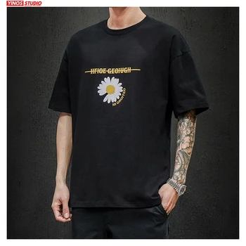 

Dropshipping 2020 Men Harajuku Printed Tshirts Tops Men's Summer Black O-Neck Tees Male Streetwear Casual T-shirts Tops Clothes