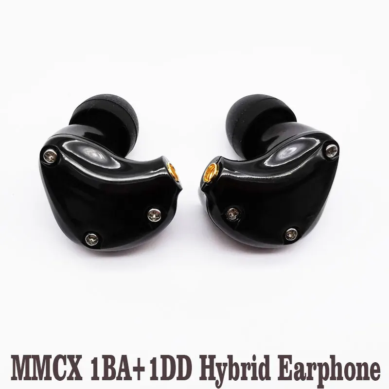 Гибридные наушники MMCX 1BA + 1DD Hi-Fi сделанные на заказ DJ монитор телефонная гарнитура