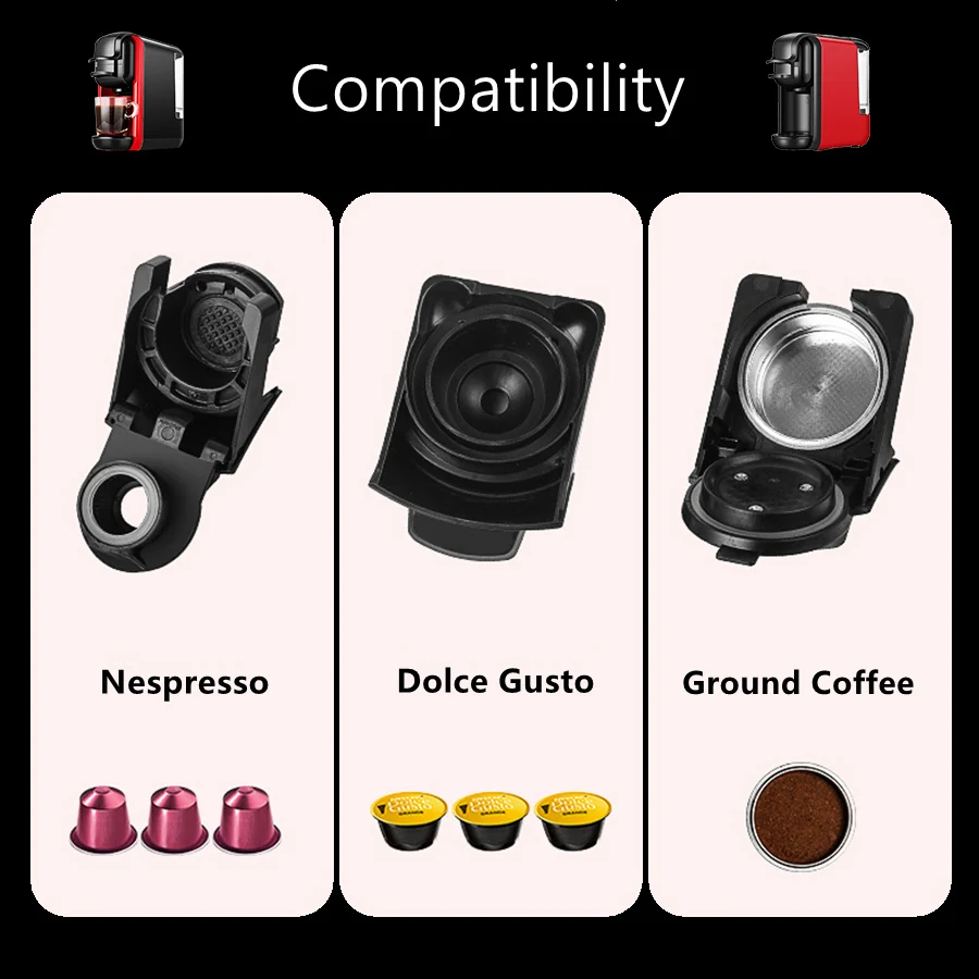 Capsule Espresso Machine Expresso Coffee Machine, 220V 19Bar Coffee Maker_voghion.com