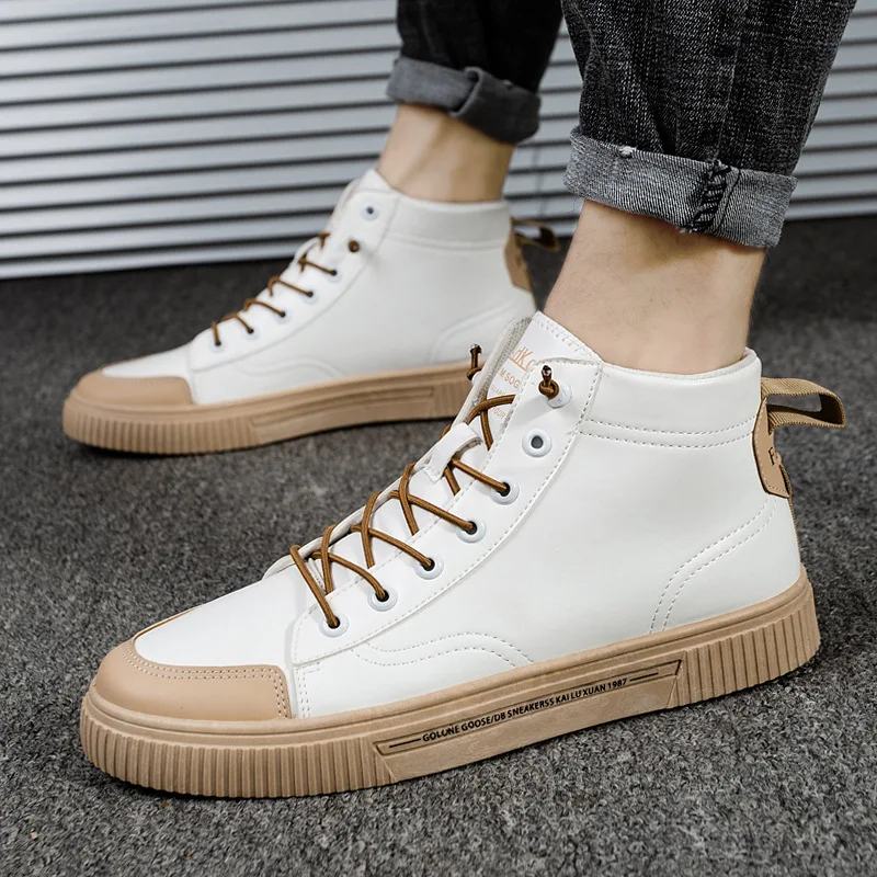 Hot Sale Sneakers Shoes Vulcanzied-Shoes High-Top White Men Fashion-Arrival Boy Man Autumn 1005001437344498