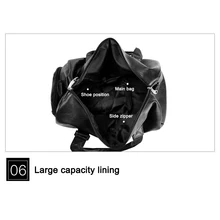 Новая женская мужская сумка для фитнеса, одноцветная, ПУ, водонепроницаемая, большая емкость, спортивная сумка для путешествий