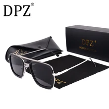 DPZ Мстители Tony Stark Flight 006 Стильные Солнцезащитные очки Мужские квадратные авиационные брендовые дизайнерские солнцезащитные очки Oculos De Sol UV400