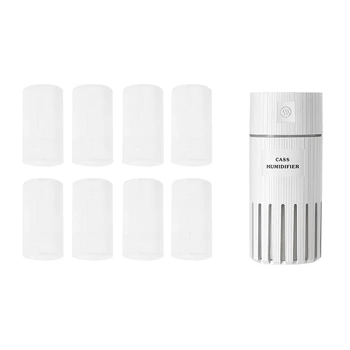 

8 Pcs Battery Adapter Size of AA to C & 1 Set 3 in 1 Air Humidifier 320ML USB Mini Ultrasonic Aromatherapy Machine