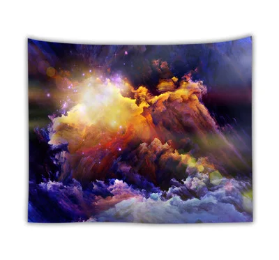 Романтическая галактика хиппи гобелен настенный Мандала звездное небо Небесный психоделический гобелен настенная ткань художественный ковер декор в общежитии - Цвет: Galaxy-07
