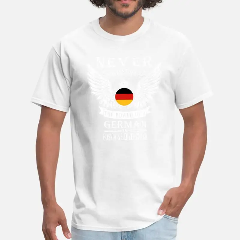 Men-White Новая немецкая сила немецкой в Боснии Мужская футболка женская классическая крутая футболка для мужчин s большой размер S-5xl мужская одежда высшего качества - Цвет: Men-White