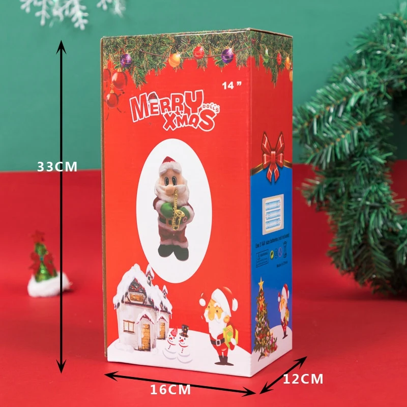 Электрический Санта скручивание дуя саксофон висячие украшения для дома дерево украшения Новогодние подарки для детей