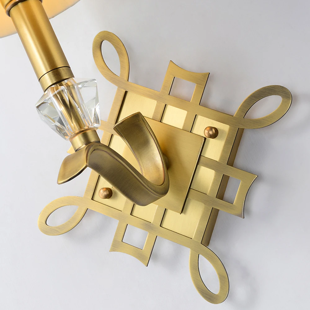 artistic design brass wall lights modern home wandlampen hotel stair lights height 40cm
