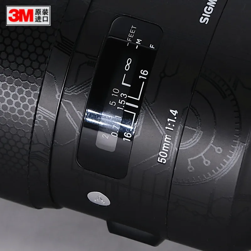 Линза кожи наклейка стикер против царапин протектор для Sigma 50 f1.4 sony крепление обёрточная бумага чехол