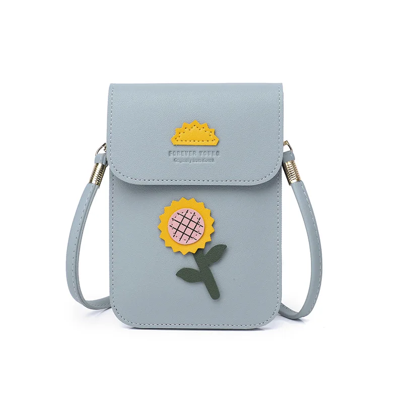 

2020 new flower single shoulder messenger PU small square bag single shoulder large capacity messenger single shoulder handbag