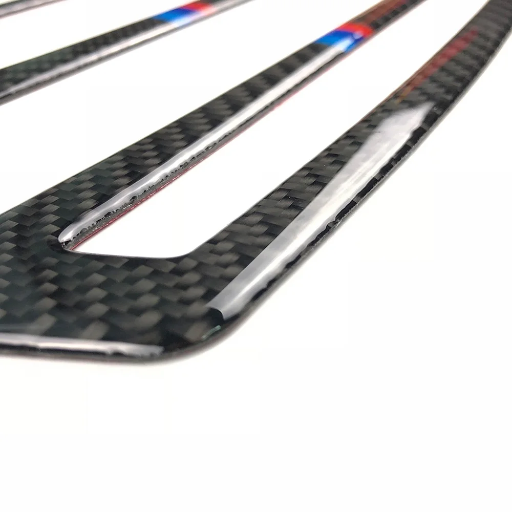 

2pcs Car Air Condition Panel Cover Trims Carbon Fiber For BMW X5 E70 X6 E71 2008-2013 Air Condition Panel Decorative Stickers