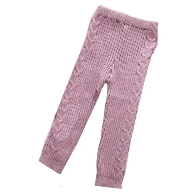 Новинка года, комбинезон для маленьких мальчиков и девочек вязаные штаны Одежда для детей брендовые Хлопковые Штаны для детей от 1 до 5 лет детские брюки разных цветов - Цвет: PINK