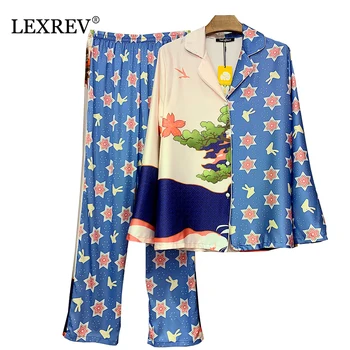 

Women Pajamas 2 Pieces Satin Sleepwear Pijama Silk Nightwear Home Clothing Sleep Lounge Wear Pyjamas Set