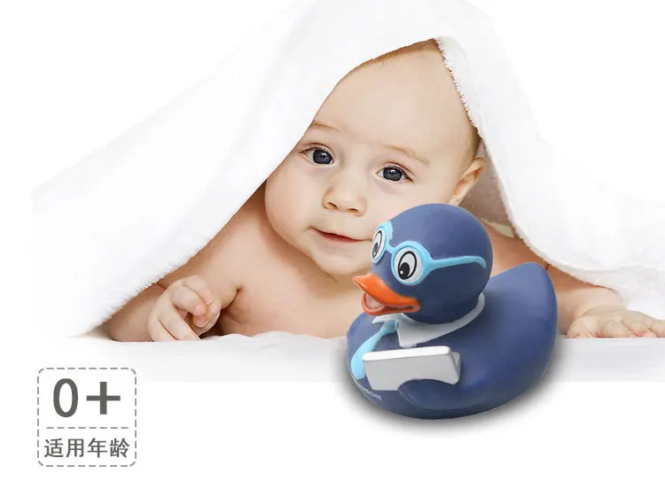 Infant Bath Toy Small Yellow Duck Squeezed Ring Baby Plastic Little Duck Toy Bath