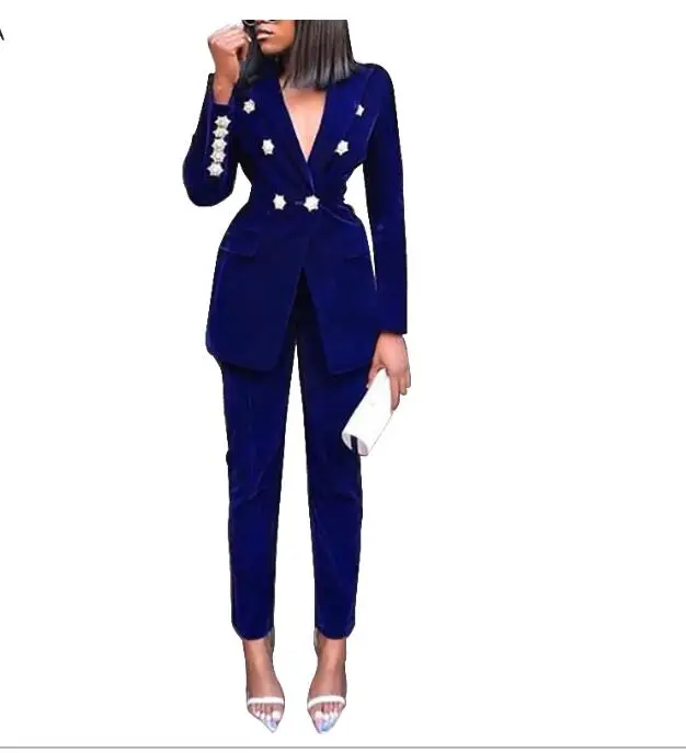 Work Pant Suits Ol 2 Piece Set For Women Business Interview Suit Set
